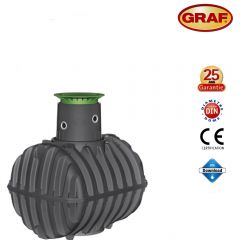 CUVE SEULE DE RECUPERATION D'EAU DE PLUIE A ENTERRER CARAT 3750 LITRES REF 370002